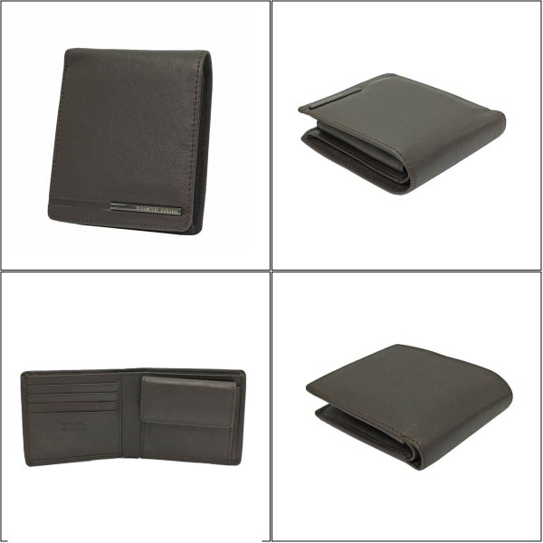 サイフ財布2つ折り札入れメンズ本革ブランドhiromichinakanoヒロミチナカノNo:6HN752小銭入れスリムソフトゴートレザー化粧箱入りギフトプレゼントお祝い