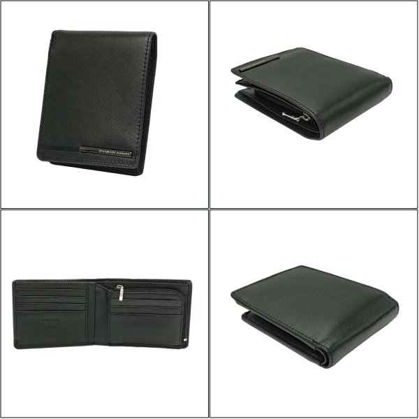 サイフ財布2つ折り札入れメンズ本革ブランドhiromichinakanoヒロミチナカノ6HN753カード入れスリムソフトゴートレザー化粧箱入りギフトプレゼントお祝い