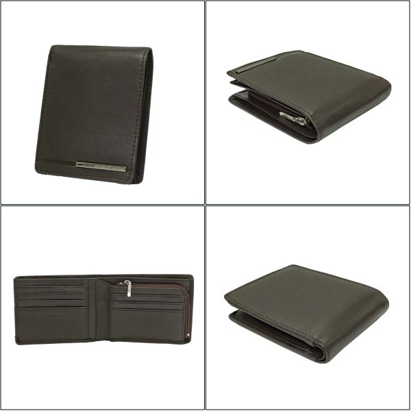 サイフ財布2つ折り札入れメンズ本革ブランドhiromichinakanoヒロミチナカノ6HN753カード入れスリムソフトゴートレザー化粧箱入りギフトプレゼントお祝い