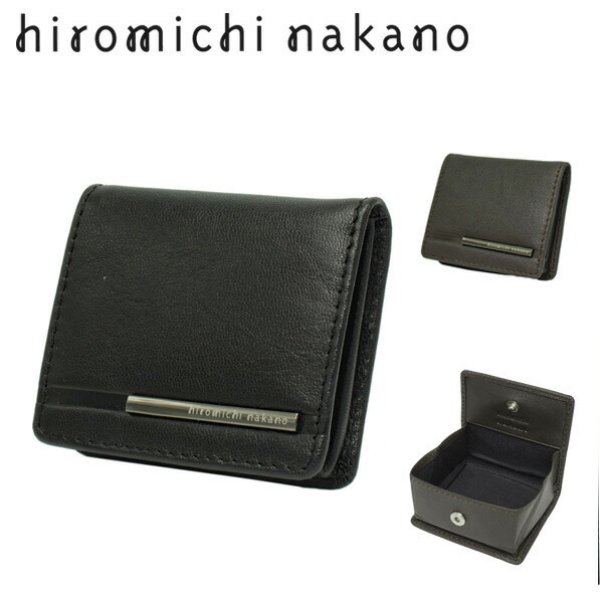 小銭入れサイフBOX型ケース大開き本革ブランドhiromichinakanoヒロミチナカノ6HN754スリムソフトゴートレザー化粧箱入りギフトプレゼントお祝い