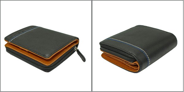 サイフ財布2つ折りラウンドファスナー大型小銭入れメンズ牛革ブランドBEVERLYHILLSPOLOCLUBNo:61B404カードサイドステッチ化粧箱入りギフトプレゼントお祝い