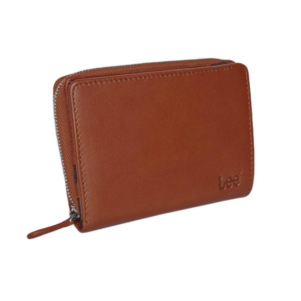 サイフ二つ折り深札入れ財布本革ブランドLee[リー]LES-4山羊革ゴートレザーウォレットラウンドファスナー大きな小銭入れカードポケットギフトプレゼント