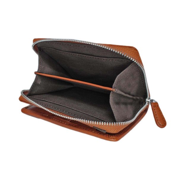 サイフ二つ折り深札入れ財布本革ブランドLee[リー]LES-4山羊革ゴートレザーウォレットラウンドファスナー大きな小銭入れカードポケットギフトプレゼント