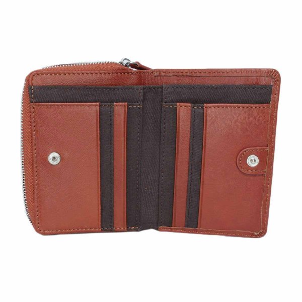 サイフ二つ折り深札入れ財布本革ブランドLee[リー]LES-4山羊革ゴートレザーウォレットラウンドファスナー大きな小銭入れカードポケットギフトプレゼント