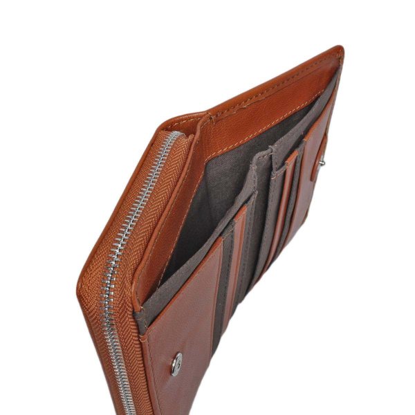 サイフ二つ折り深札入れ財布本革ブランドLee[リー]LES-4山羊革ゴートレザーウォレットラウンドファスナー大きな小銭入れカードポケットギフトプレゼント