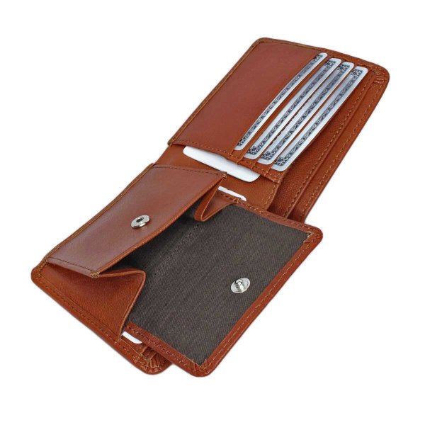 サイフ二つ折り財布本革ブランドLee[リー]LES-2山羊革ゴートレザーカードポケット小銭入れ付きレザーウォレットギフトプレゼント