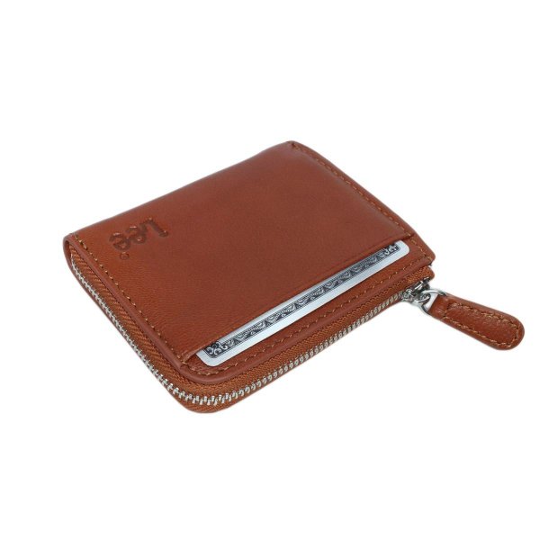 サイフパスケース付き小銭入れ本革ブランドLee[リー]LES-3ゴートレザー山羊革L字ファスナー式財布ギフトプレゼント